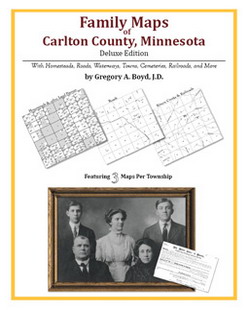 Family Maps of Carlton County, Minnesota (Paperback)