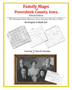 Family Maps of Poweshiek County, Iowa (Paperback)