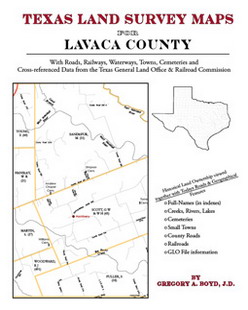Texas Land Survey Maps for Lavaca County (Paperback)