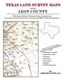 Texas Land Survey Maps for Leon County (Paperback)