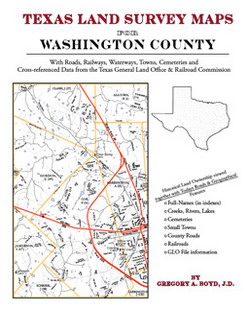 Texas Land Survey Maps For Washington County (Paperback)