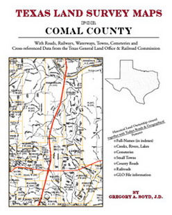 Texas Land Survey Maps For Comal County (Paperback)