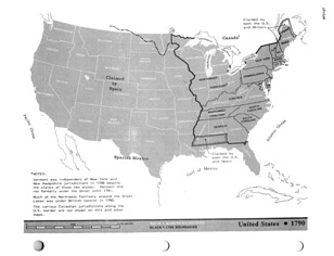 United States - State Boundaries 1790-1920 Map Packet