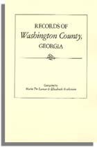 Records of Washington County, Georgia 