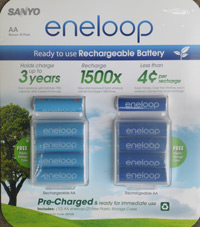 STOP - DO NOT ORDER - OUT OF STOCK  Eneloop AA 10-Pack Of Rechargeable Batteries