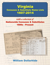 PDF EBook: Virginia Censuses & Substitute Name Lists, 1607-2014