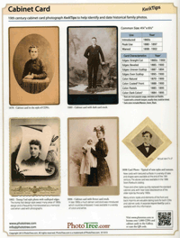 STOP! DO NOT ORDER! Out Of Stock! --------------------------------------  KwikTips: Carte De Visite And Cabinet Card Photographs