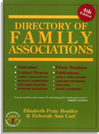 Out Of Stock! Do Not Order!------------------------------- Directory Of Family Associations, Fourth Edition