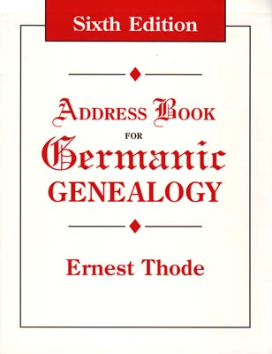 Address Book For Germanic Genealogy