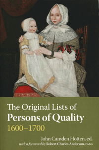 STOP - DO NOT ORDER - OUT OF STOCK -The Original Lists Of Persons Of Quality, 1600-1700