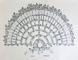 STOP! DO NOT ORDER! Out Of Stock!  -------------------------------------Celtic Rose, 7 Generations Family Tree Chart
