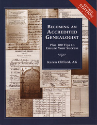 STOP! DO NOT ORDER! Out Of Stock!  -------------------------------------  Becoming An Accredited Genealogist