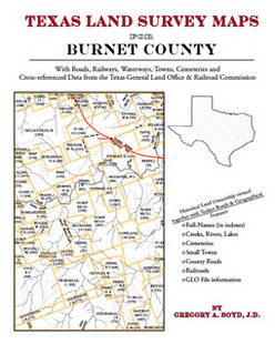 Texas Land Survey Maps for Burnet County (Paperback)