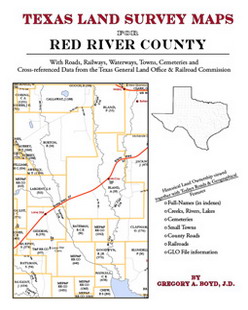 Texas Land Survey Maps For Red River County (Paperback)