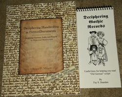 Deciphering German Handwriting bundle of 2 books