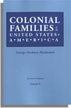Colonial Families of the United States of America, Volume V