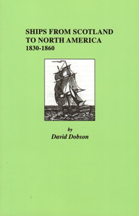 Ships From Scotland To North America, 1830-1860