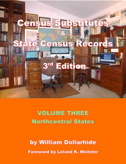 OUT OF STOCK-DO NOT ORDER-Damaged- Census Substitutes & State Census Records, 3rd Edition, Vol. 3 - Northcentral States