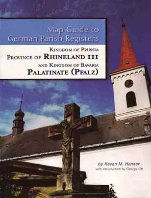 PDF eBook- Map Guide to German Parish Registers Vol 13 - Rhineland III - RB Trier & the Pfalz (Palatinate)