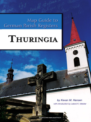 PDF EBook-Map Guide to German Parish Registers Vol 24 - Thuringia