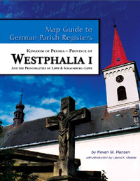 Map Guide to German Parish Registers Vol. 39 - Kingdom of Prussia - Province of Westphalia I and the Principalities of Lippe & Schaumburg-Lippe