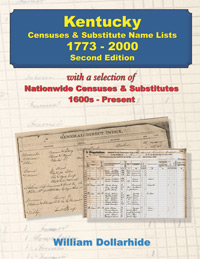Kentucky Censuses & Substitute Name Lists 1773-2000, Second Edition