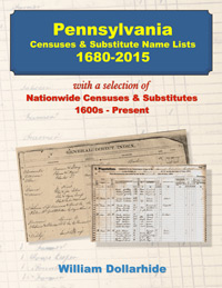 PDF EBook:  Pennsylvania Censuses & Substitute Name Lists, 1680-2015