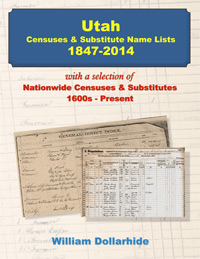 PDF EBook:  Utah Censuses & Substitute Name Lists, 1847-2014