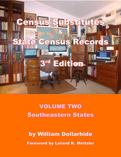 PDF EBook - Census Substitutes & State Census Records, Third Edition, Volume 2 - Southeastern States