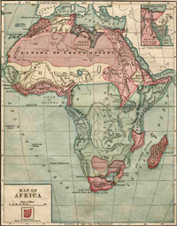 1877 Map of Africa