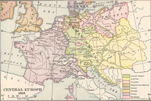 Central Europe in 1801