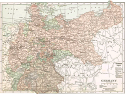1910 Map of Germany