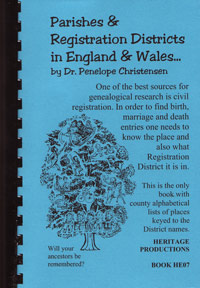 Parishes And Registration Districts In England And Wales