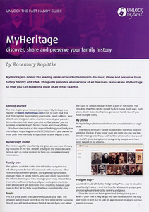 Handy Guide: MyHeritage - Discover, Share and Preserve Your Family History