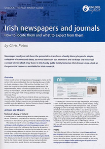 Handy Guide: Irish Newspapers and Journals: How to Locate Them and What to Expect from Them